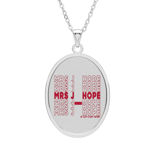 Mrs. J-Hope Oval Pendant