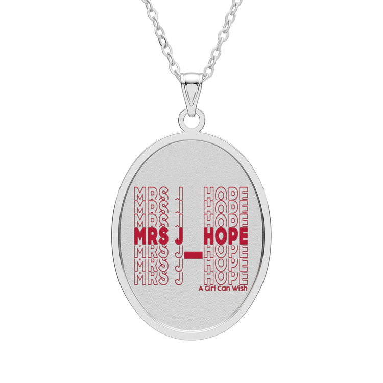 Mrs. J-Hope Oval Pendant