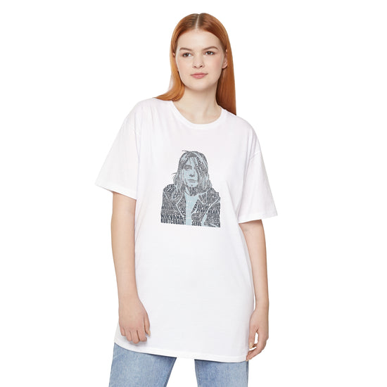 Kurt Cobain Unisex Long Body Tee - Fandom-Made