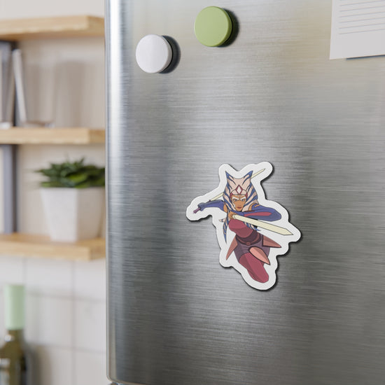 Ahsoka Leaping Die-Cut Magnet - Fandom-Made