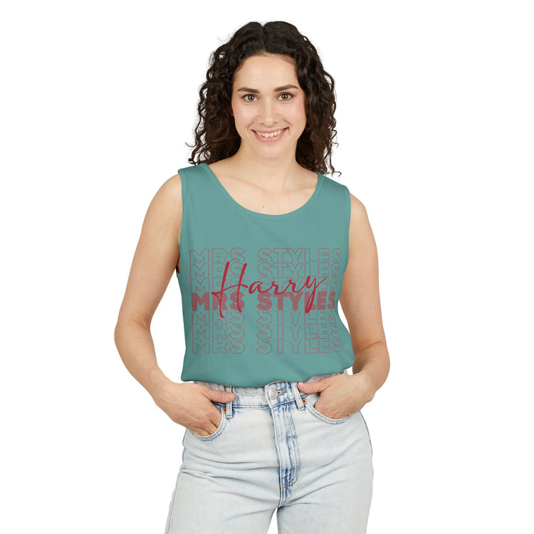 Mrs. Styles Unisex Garment-Dyed Tank Top - Fandom-Made