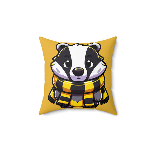 Hufflepuff Mascot Square Pillow