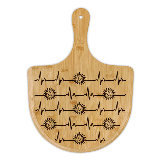 My Heart Beats For Supernatural Bamboo Pizza Board - Fandom-Made