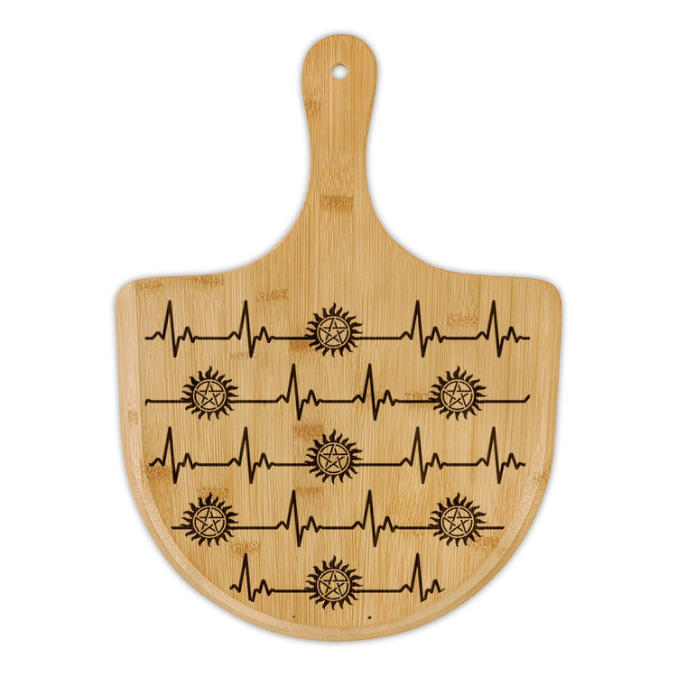 My Heart Beats For Supernatural Bamboo Pizza Board - Fandom-Made