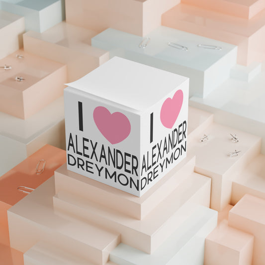 I Love Alexander Dreymon Note Cube - Fandom-Made