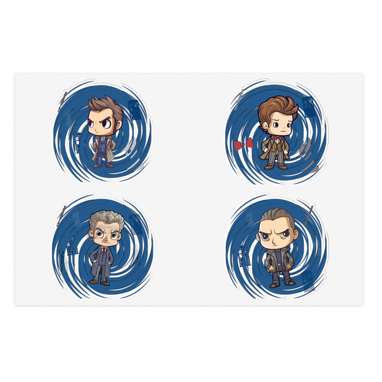 Timey Wimey Doctors Sticker Sheets - Fandom-Made