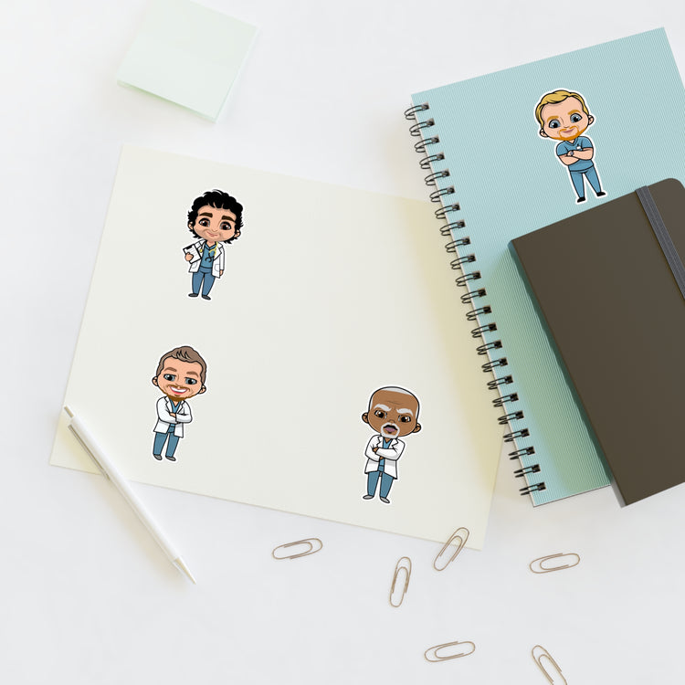 Grey's Men Sticker Sheet