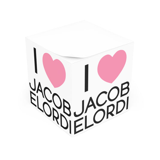 I Love Jacob Elordi Note Cube - Fandom-Made