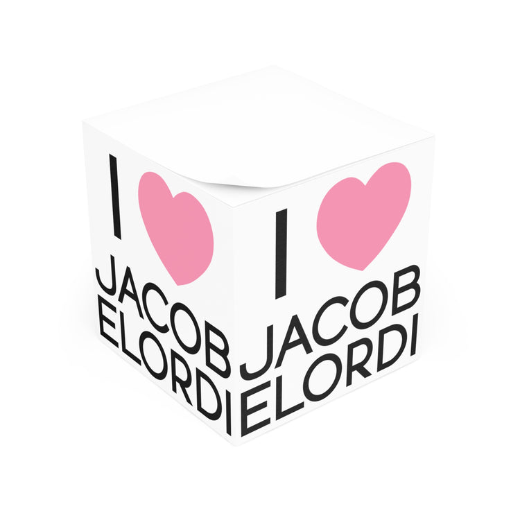 I Love Jacob Elordi Note Cube - Fandom-Made