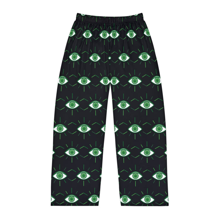 Pot Leaf Third Eye Men's Pajama Pants - Fandom-Made