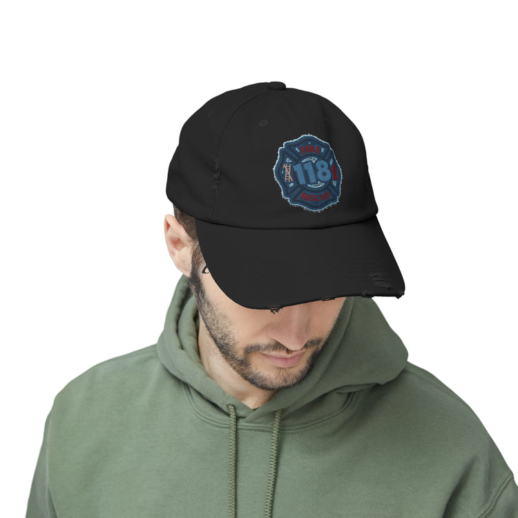 118 Squad Distressed Cap - Fandom-Made