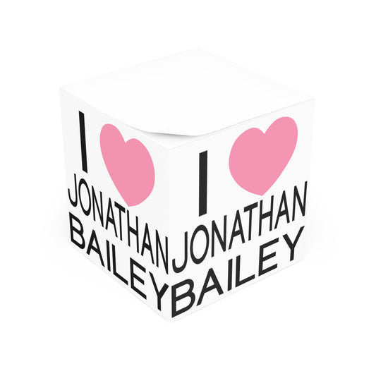 I Love Jonathan Bailey Note Cube - Fandom-Made