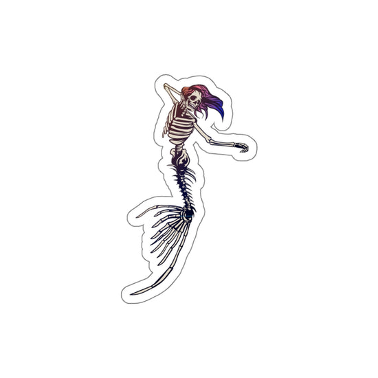 Mermaid Skeleton Die-Cut Stickers - Fandom-Made