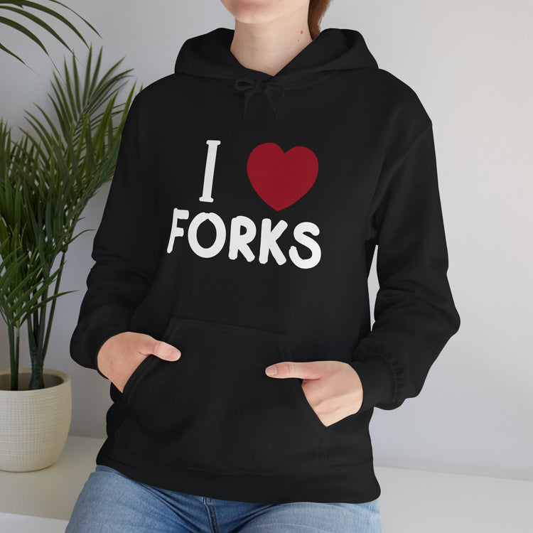 I Love Forks Hoodie - Fandom-Made