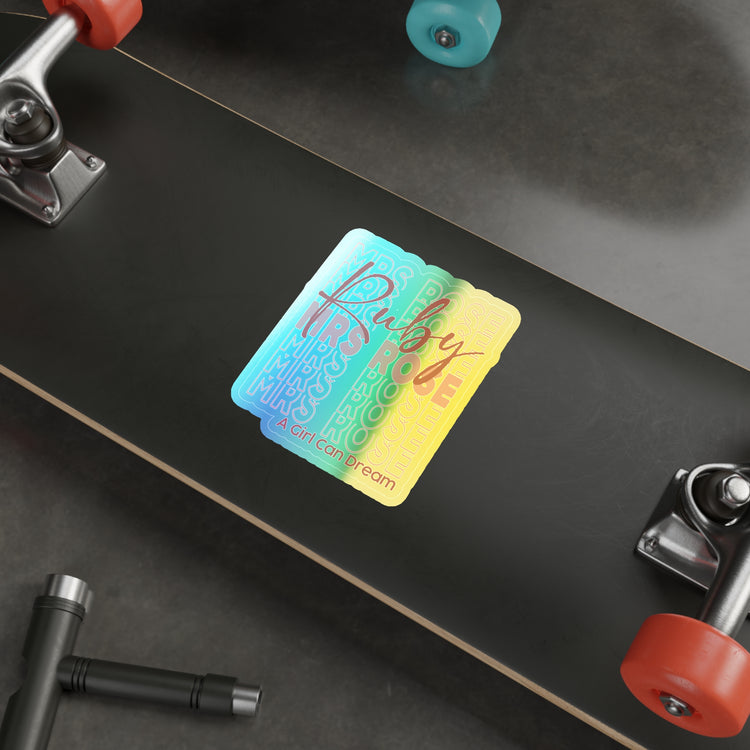 Mrs. Rose Holographic Sticker