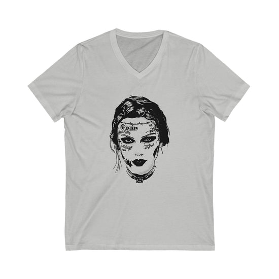 Tattooed Pop Princess V-Neck Tee - Fandom-Made