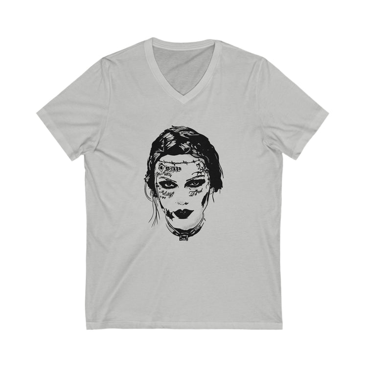 Tattooed Pop Princess V-Neck Tee - Fandom-Made