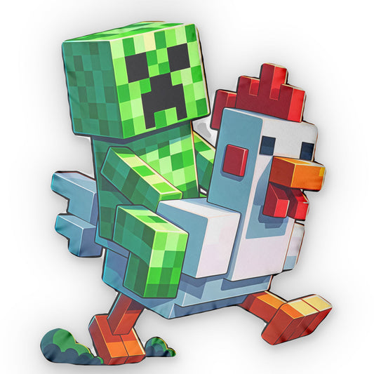 Chicken Jockey-Shaped Pillow