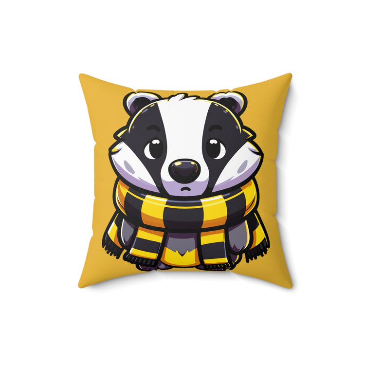 Hufflepuff Mascot Square Pillow - Fandom-Made