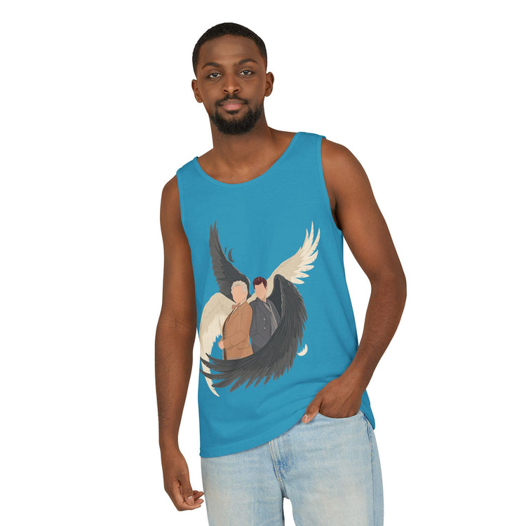 Good Omens Duo Unisex Garment-Dyed Tank Top