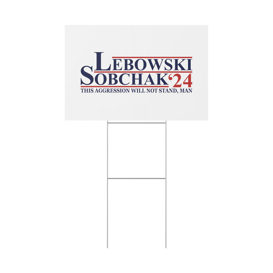 Lebowski Sobchak 2024 Plastic Yard Sign - Fandom-Made