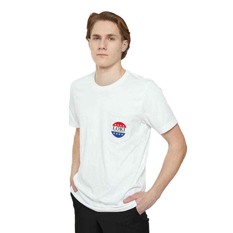 Loki For President Unisex Pocket T-shirt - Fandom-Made