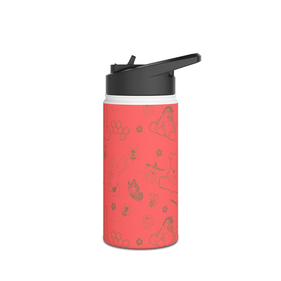 Winnie All-Over Print Stainless Steel Water Bottle - Fandom-Made