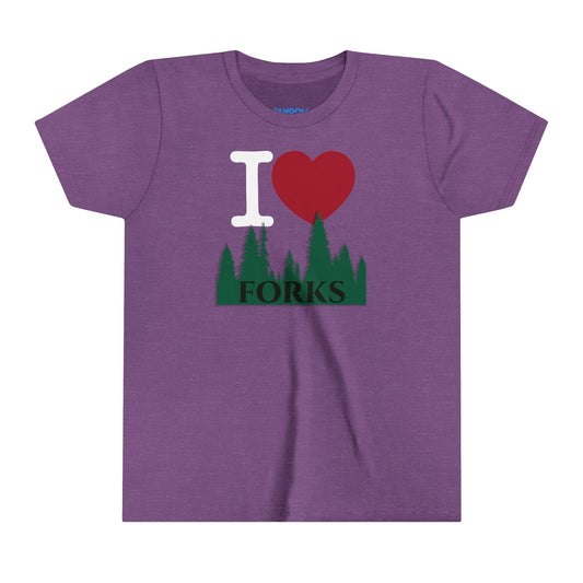 I Love Forks Youth Tee