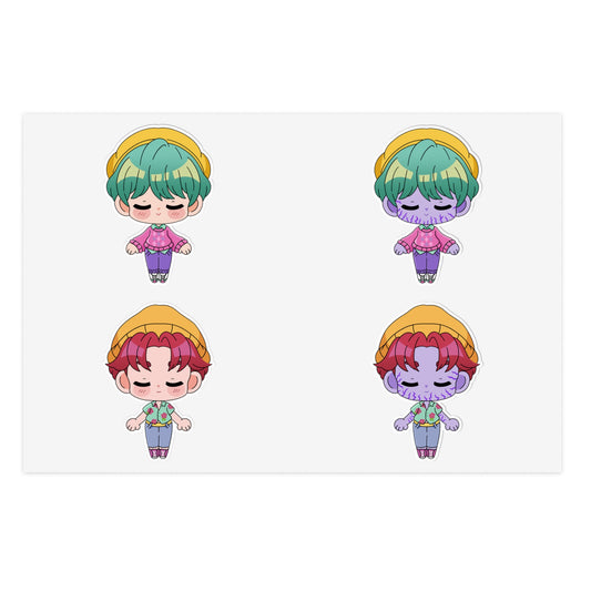 Abs Saja and Baby Saja Sticker Sheet