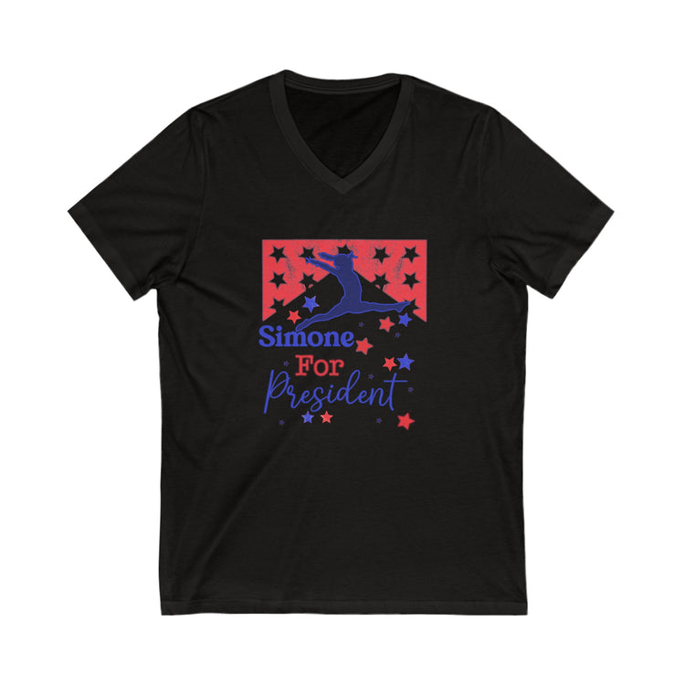 Simone For President V-Neck Tee