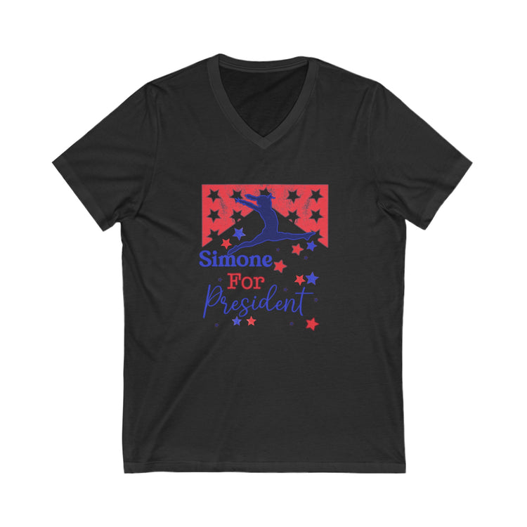 Simone For President V-Neck Tee