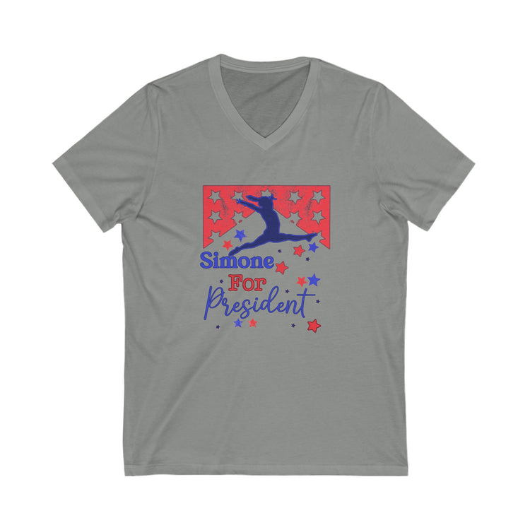 Simone For President V-Neck Tee