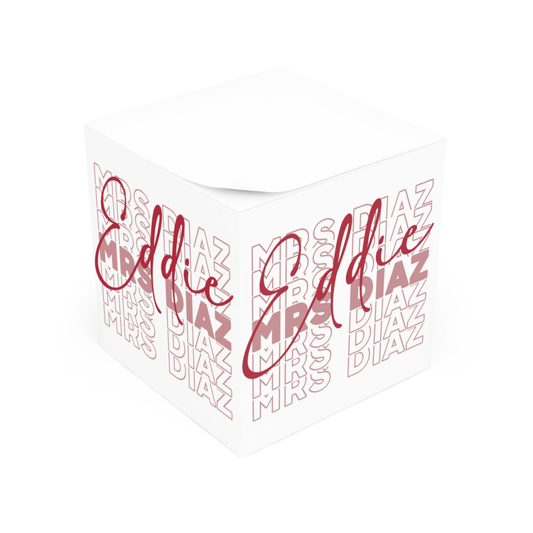 Mrs. Eddie Diaz Note Cube - Fandom-Made