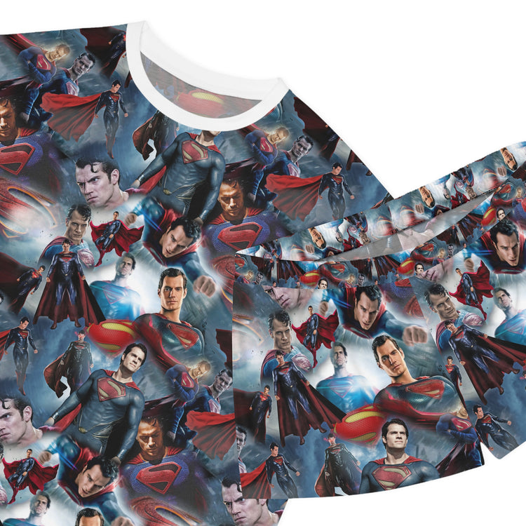 Superman Collage Women's Short Pajama Set - Fandom-Made
