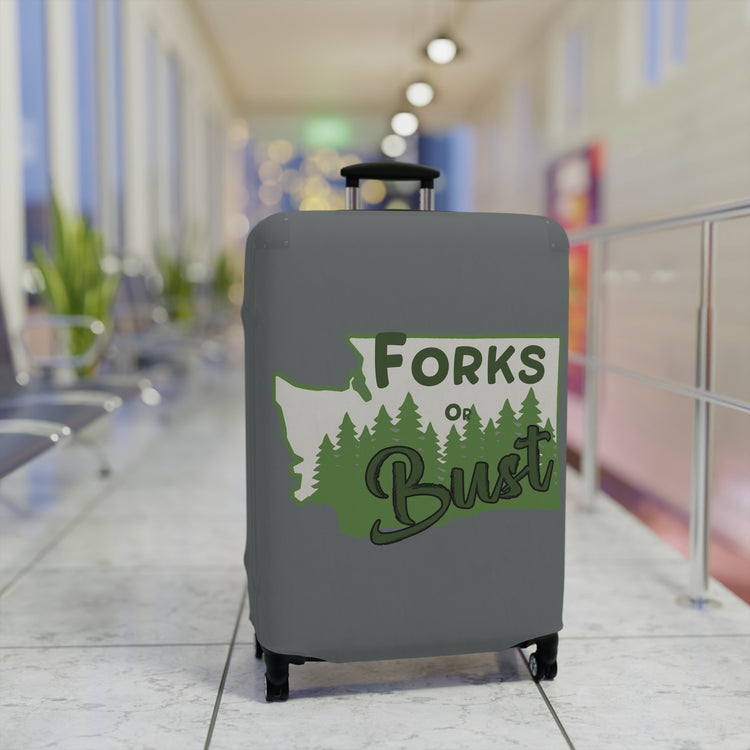 Forks Or Bust Luggage Cover