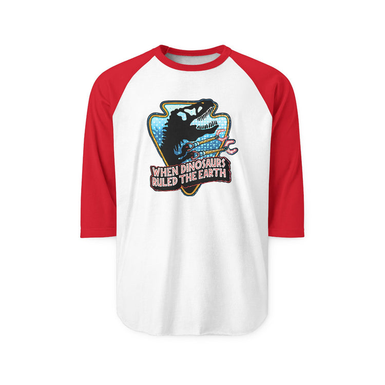 When Dinos Ruled 3/4 Raglan Shirt