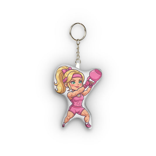 Workout Barb Mini Plush Keychain