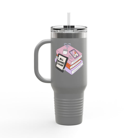 All Books Count Insulated Tumbler - Fandom-Made