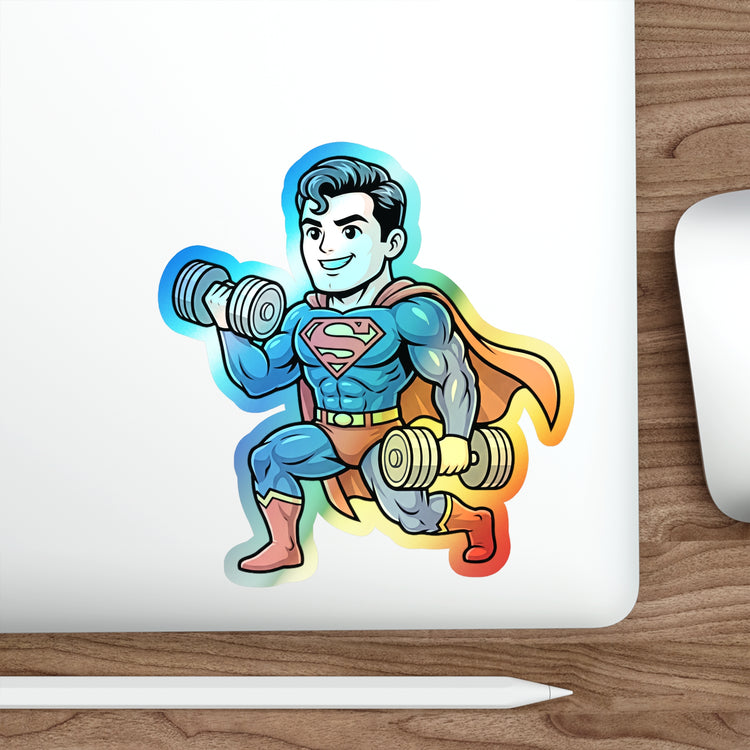 Workout Supes Holographic Sticker