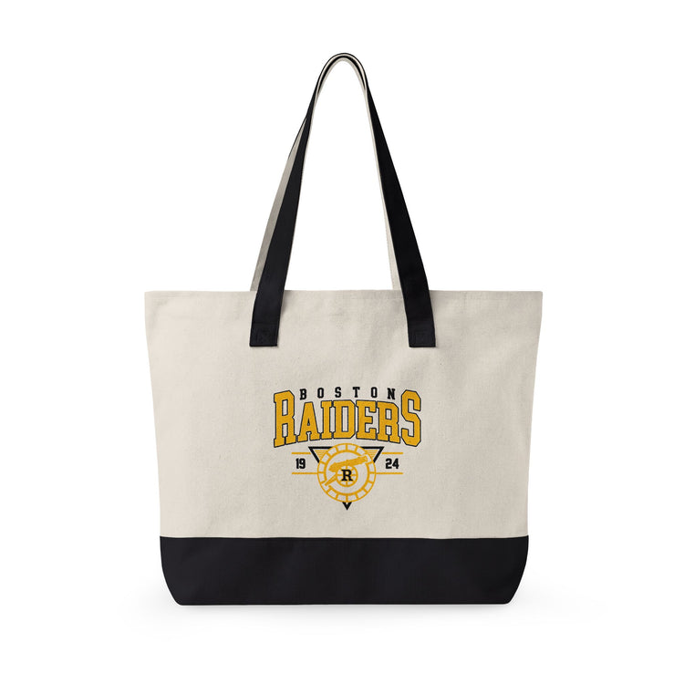 Boston Raiders Zippered Canvas Tote - Fandom-Made