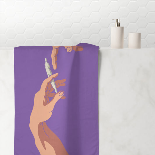 Pass It Cotton Beach Towel - Fandom-Made