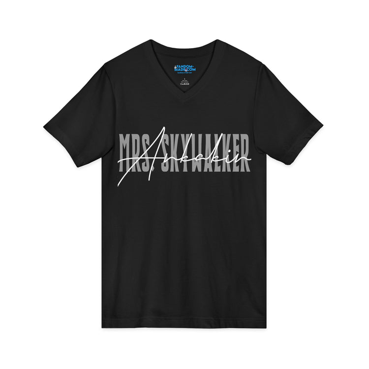 Mrs. Anakin Skywalker V-Neck Tee - Fandom-Made