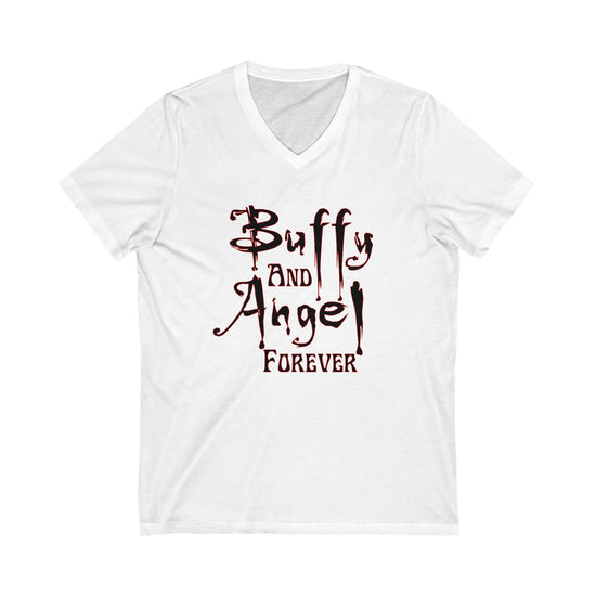 Buffy and Angel Forever V-Neck Tee - Fandom-Made