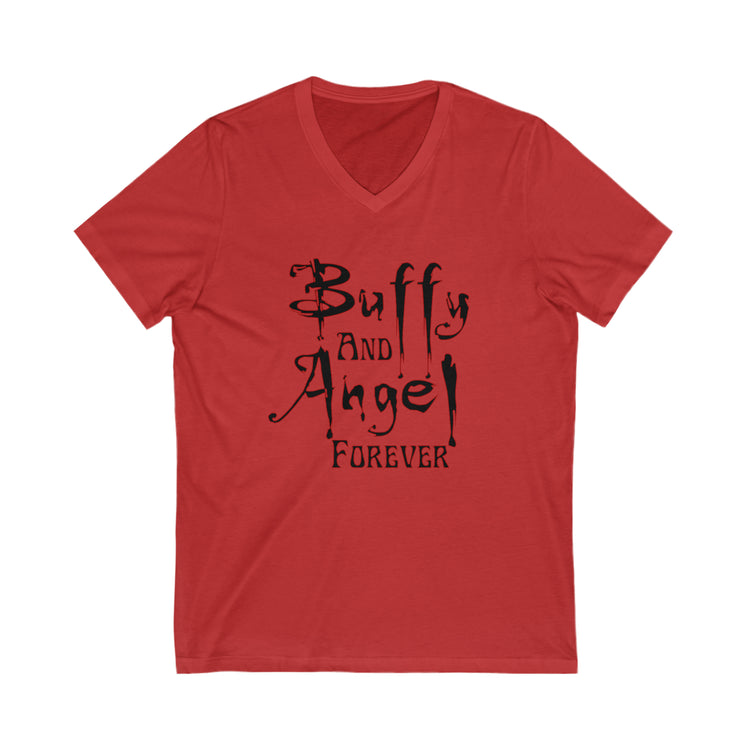 Buffy and Angel Forever V-Neck Tee - Fandom-Made