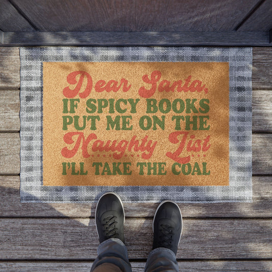 Dear Santa Spicy Books Doormat