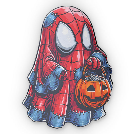 Spider Ghost-Shaped Pillow