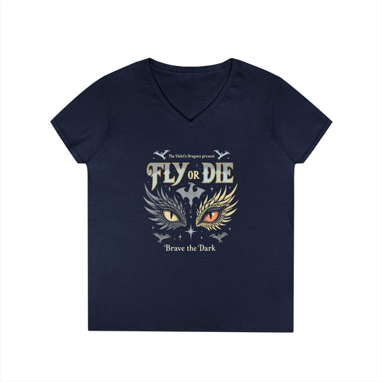Fly Or Die V-Neck Tee - Fandom-Made