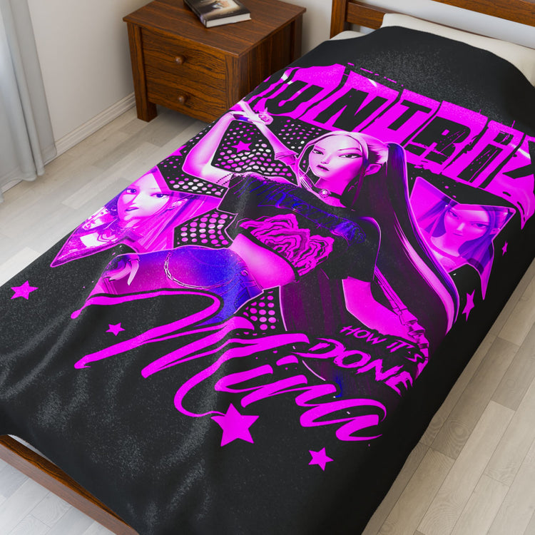 How It's Done Mira Velveteen Plush Blanket