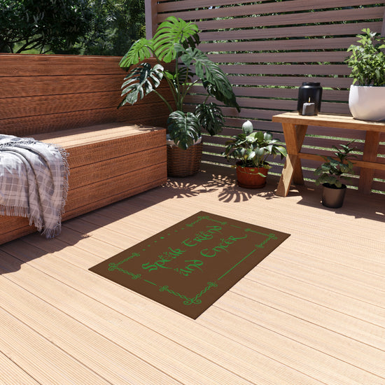 Speak Friend And Enter Outdoor Rug - Fandom-Made