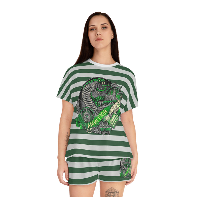 Slytherin Ambition Women's Short Pajama Set - Fandom-Made